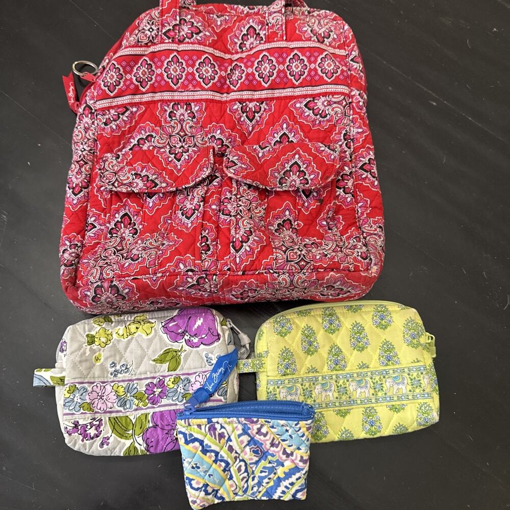 Vera Bradley - Lot Of 4 - Bag/Cosmetic Bags